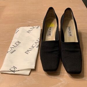 Pancaldi 2.5” heels with sole wear, reduced, uppers in good condition Sz 8.5
